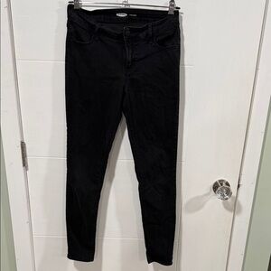 Old Navy Women's Dark Black Skinny Jeans